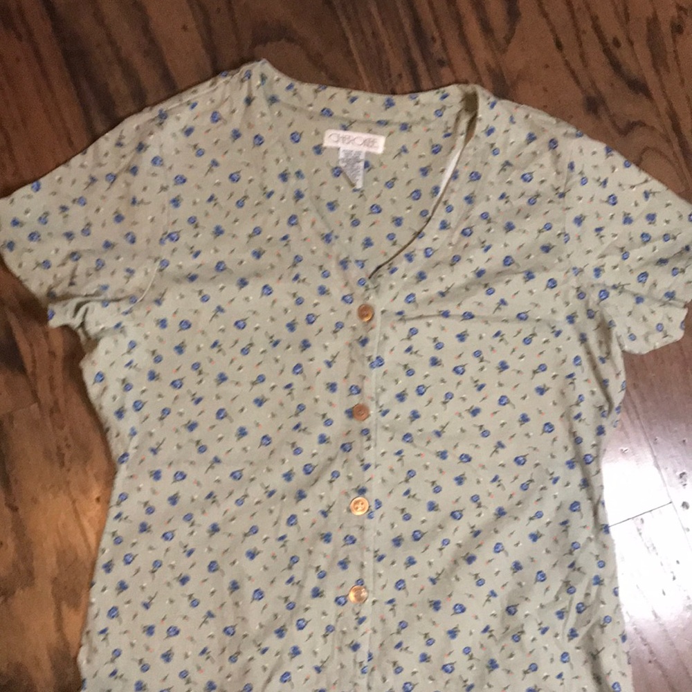 Cherokee Cottage Core Floral Maxi Dress Size Large